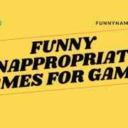 Funny Inappropriate Names for Games