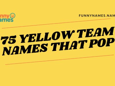 75 Yellow Team Names That Pop